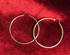 Große Vintage Creolen Haken
