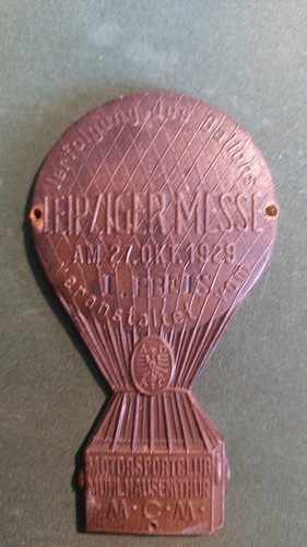 Adac ballon plakette 1929 - adac,