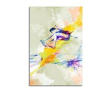 60x90cm Weitsprung Aquarell