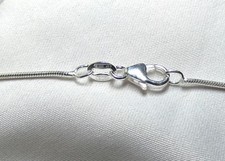 Schlangenkette 925 Sterling Silber 46 cm lang ca. 1,1 mm dick ca. 4,1 g  NEU