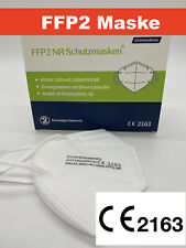 10 Stk FFP2 Maske CE 2163 zertifiziert Atemschutz mit PTFE Nano Filter 