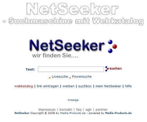 Netseeker suchmaschine mit - netseeker,