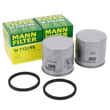 2x Ölfilter MANN-FILTER W712/95 für Seat VW Audi Skoda Cupra Alhambra IV A1
