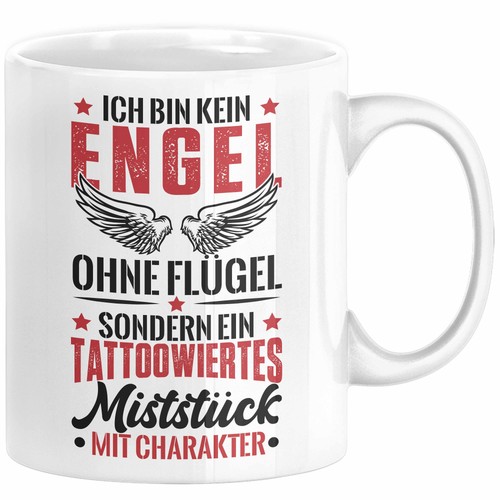 Tattoo tasse geschenk ich - tasse, bin