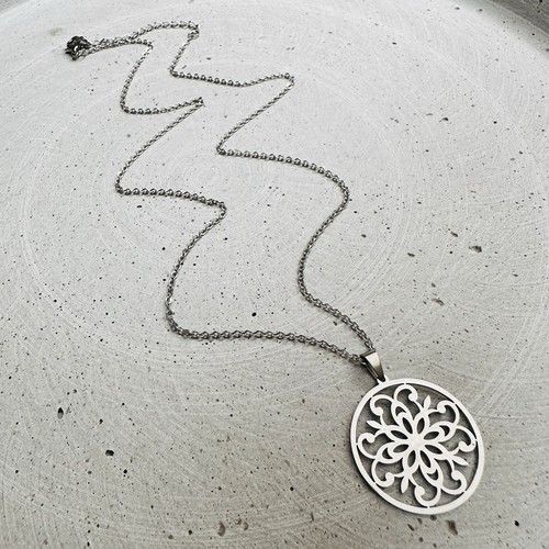 Halskette ornament silber - halskette,