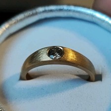 375 gold ring 33ct diamant - ring, 0,33ct