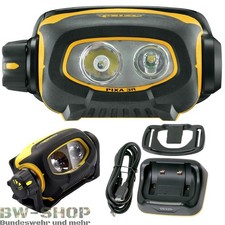 PETZL PIXA 3R FEUERWEHR HELMLAMPE MIT LADESTATION & HELMHALTERUNG FW STIRNLAMPE