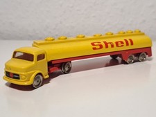 Modell Lego 1:87 H0 Mercedes Benz Kurzhauber L 323 Tank Sattelzug SHELL