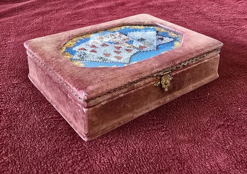 Vintage velvet beadwork - vintage,