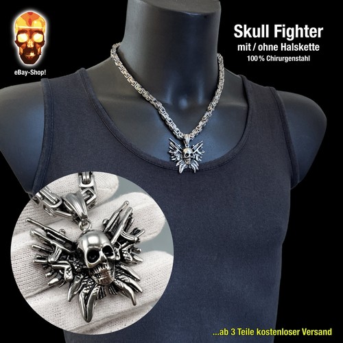 Skull anhänger biker - skull,