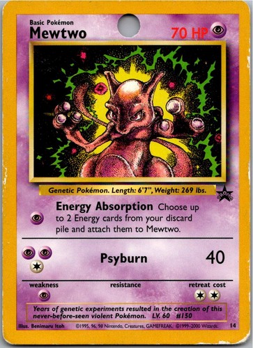 Pokémon mewtu wotc promo - mewtu,
