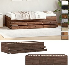 2-in-1 Ausziehbar Tagesbett 6 Schubladen Schlafsofa Sofa Bett Gästebett Daybed