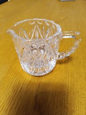 Kleines Glaskännchen Vintage Pressglas Kännchen Kaffeesahne Milchkännchen Shabby