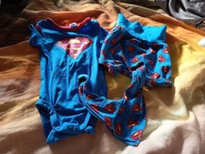 H&M Set Jungen Gr.56 Batman Superman Body