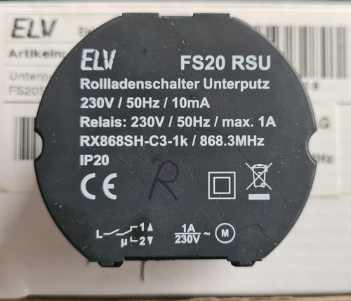 Elv fs20 rsu - elv,