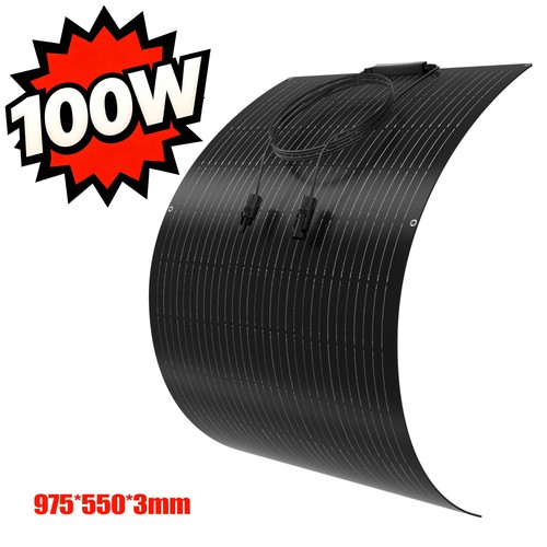 100w flexibel solarmodul - 100w,