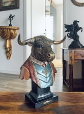 XL Figur Stier mit Hörner