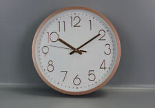 Geschmackvolle Wanduhr 30,5cm Rosé Gold Wall Clock Uhr arabische Ziffern NX-RG