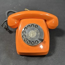 Posttelefon FeTAp 611-2a Siemens Orange DeTeWe Retro Vintage 1779 70er Requisite