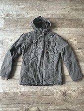 G-STAR RAW DENIM Herren Winterjacke mit Kapuze Größe XL Top  Grau-Anthrazit