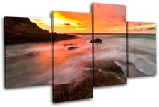 Seascape Sunset Waves Bathroom