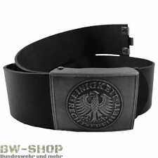 BUNDESWEHR KOPPEL SCHWARZ LEDER NEU BW DIENSTKOPPEL ARMEE LEDERGÜRTEL 90-140cm