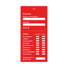 Öl Service Anhänger rot