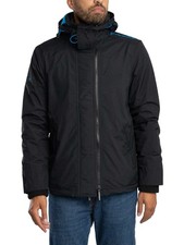 Superdry Herren Pop Arctic Windcheater mit Reißverschluss und Kapuze, Schwarz