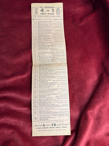 78rpm scarce homophone 1 - 4, in