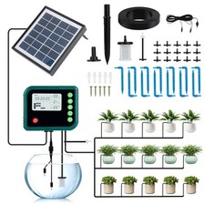 Solar Bewässerungssystem,Bewässerungscomputer mit 40Timer-Modi für Garten&Balkon