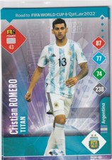 Panini Road to Qatar World Cup Karte 2022 Nr 43 Cristian Romero Titan