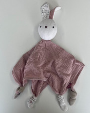 BABYDREAM Rossmann Schmusetuch rosa HASE Schnuffeltuch  Kuscheltuch weiß