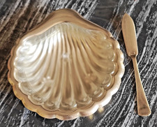 Vintage Butterdose Muschelform