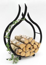 Kaminholzregal flamme - kaminholzregal,