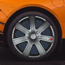 4x Radkappen 15 Zoll VR Black Radzierblenden Radblenden