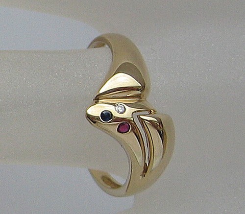 Safir ring aus - ring, gold