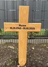 Grabkreuz aus Holz 70cm hoch