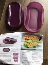 Tupperware Omlett-Meister,  430 ml, Mikrowellenbehälter,  lila,