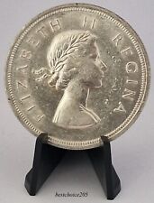 Silver Coin - 5 Shilling 1956 South Africa, Springbok - Queen Elizabeth II