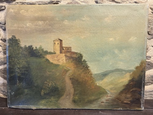 öl xix jahrhundert 41x55 - Öl,