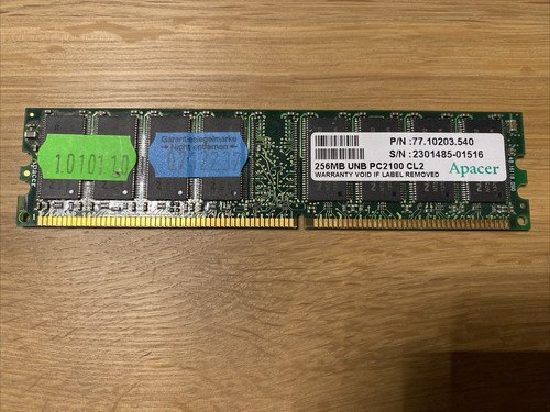 Apacer 256mb ddr ram - 1x,