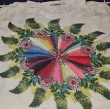 Desigual Pullover Creme mit