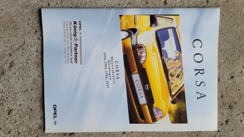 Opel corsa prospekt broschüre - opel,