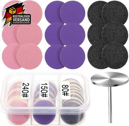 Schleifscheiben set für - schleifscheiben, fuß-