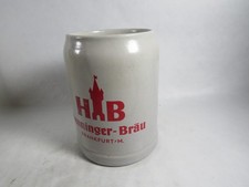 0,5 L. Bierkrug "Henninger-Bräu" Frankfurt / M. Steingut