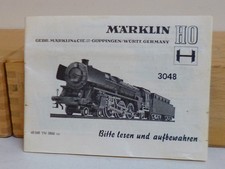 MÄRKLIN 3048 Dampflok BR 01 097 Anleitung H0 Handbuch Bedienungsanleitung 08 66