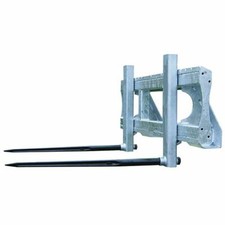 Aufnahme für Rundballenzinken Staplergabel Ballenspieß Großballenspieß VERZINKT