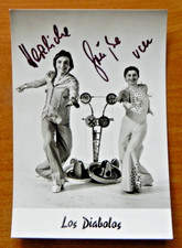 Autogrammkarte handsigniert - Artisten "Los Diabolos - DDR Karte