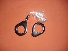  2 Blinker Befestigungs Halter Schwarz für 39 mm Gabel