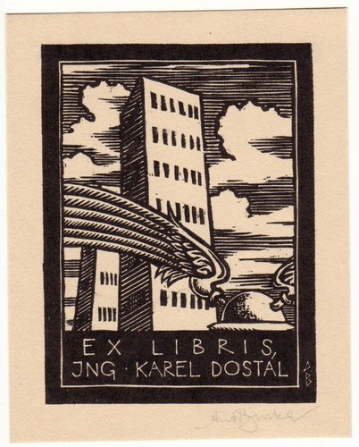 Antonin burka exlibris - antonin,